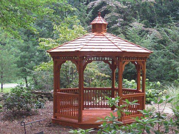Octagon Wood Gazebo 1