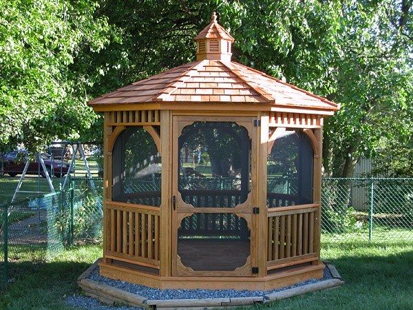 Octagon Wood Gazebo 2
