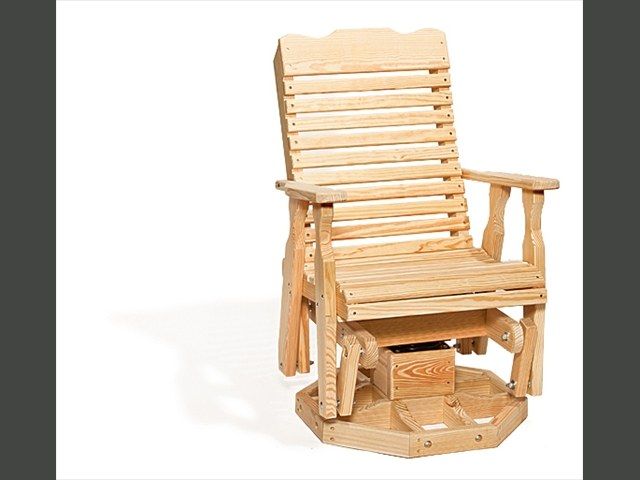 116-curveback-swivel-glider-wood