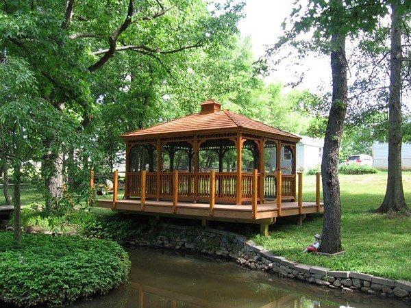Wood Rectangle Gazebo 3